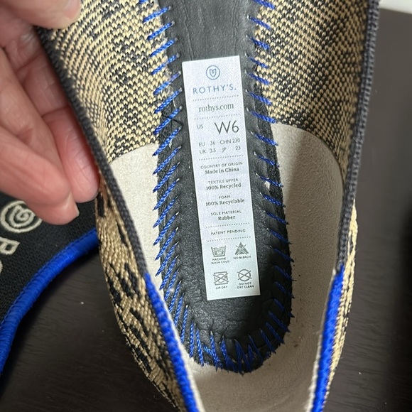 ROTHYS The Point Leopard Desert Cat Shoe Retired Animal Print Slip On Flat Sz 6 - Picture 9 of 12